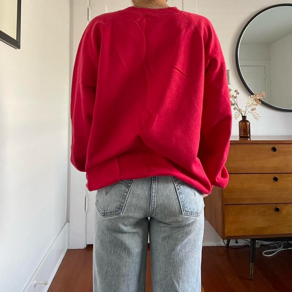 Vintage red crewneck sweater - Picture 3 of 4